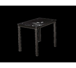 Jídelní stůl DAMAR, černý, 100x60 cm