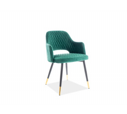 Jídelní židle FRANCO, zelený velvet Bluvel 78
