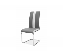 Jídelní židle H-200, chrom/šedá ekokůže