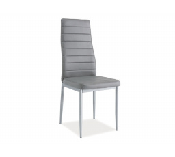 Jídelní židle H-261 BIS, Aluminium/šedá ekokůže