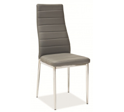 Jídelní židle H261 chrom, šedá ekokůže