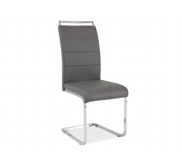 Jídelní židle H-441, chrom/šedá ekokůže