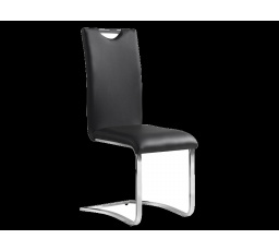 Jídelní židle H-790, chrom/černá ekokůže
