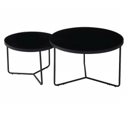 Konferenční stůl ITALIA - set 2 stolů, černý