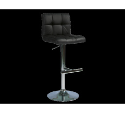 Barová židle C-105, černá ekokůže