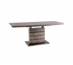Jídelní stůl LEONARDO, efekt betonu/šedý/černý