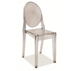 Jídelní židle MARTIN, transparentní, stohovatelná