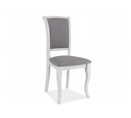 Jídelní židle MN-SC, bílá/šedá 46
