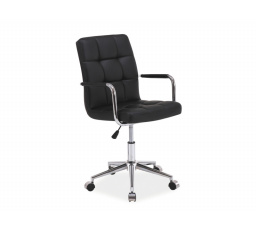 Kancelářská židle Q-022, černá ekokůže