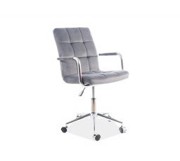 Kancelářská židle Q-022 Velvet, šedá Bluvel 14