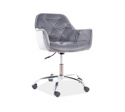 Kancelářská židle Q-190 Velvet, šedý Bluvel 14