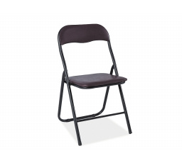 Skládací židle TIPO, černá/hnědá