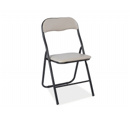 Skládací židle TIPO, černá/béžová