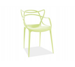 Jídelní židle TOBY zelená, stohovatelná
