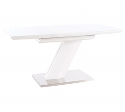 Jídelní stůl TORONTO, bílý mat - 120(160)x80