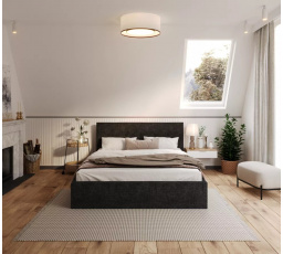 Čalouněná postel TULSA - Ottawa, barva: černá - 120 x 200