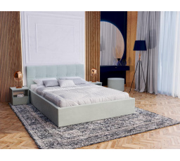 Čalouněná postel RINO - Velur, barva: mátově zelená