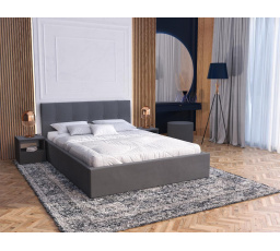 Čalouněná postel RINO - Velur, barva: GRAPHITE