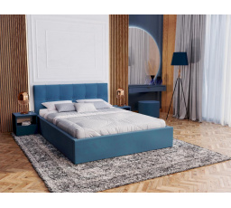 Čalouněná postel RINO - Velur, barva: TURKUS