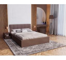 Čalouněná postel RINO - Velur, barva: BRONZOVÁ