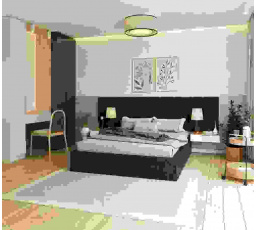 Čalouněná postel ORLANDO - TRINITY (lahvově zelená) - 160 x 200