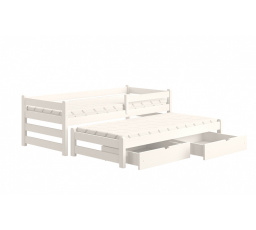 Dětská postel výsuvná Alis DPV 001 - Bílý, 80x180