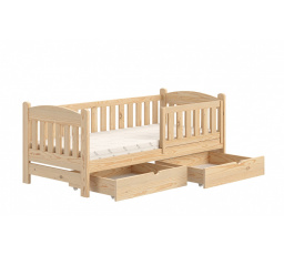 Dětská postel dřevěná Alvins DP 002 - Borovice, 80x180