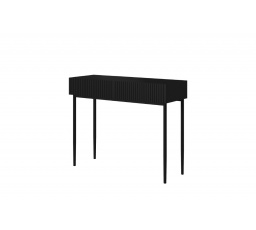 Moderní Toaletní stolek Nicole - Černý mat / černé nohy