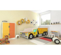 Dětská postel TRUCK - náklaďák s matrací, 140x70 cm