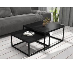 Konferenční stolek 2v1 KAMA Black+Black