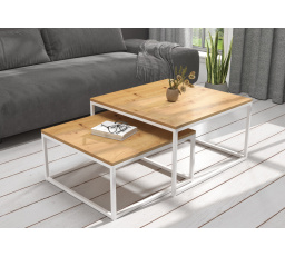 Konferenční stolek 2v1 KAMA White+Artisan