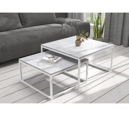 Konferenční stolek 2v1 KAMA White+Concrete