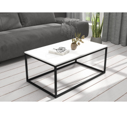 Konferenční stolek NARISA 100x60 černý+bílý