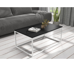Konferenční stolek NARISA 100x60 Bílá+Černá