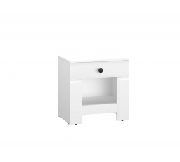 Noční stolek LAHTI 14, Bílá/Bílý mat