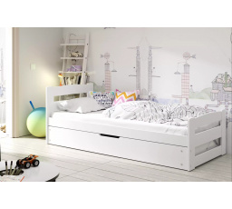 Dětská postel ERNI s matrací, Bílá