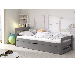 Dětská postel ERNI bez matrace, Grafit