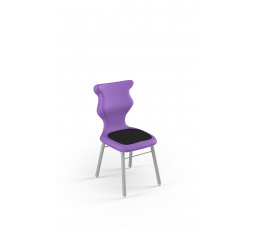 Židle Classic Soft velikost 1, sedák fialový/opěradlo šedé