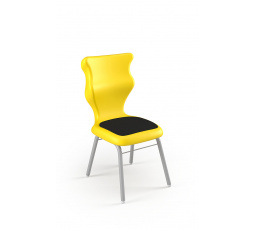 Židle Classic Soft velikost 4, sedák žlutý/opěradlo šedé