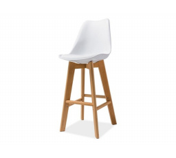 Barová židle KRIS H-1 bílá