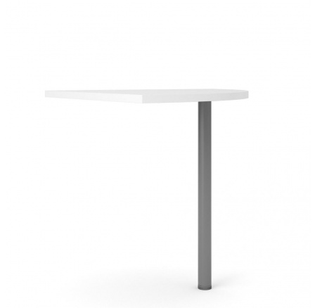 Rohový díl ke stolu Office 458 bílá/silver grey