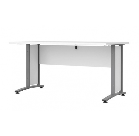 Psací stůl OFFICE 402/437, Bílá/Silver grey