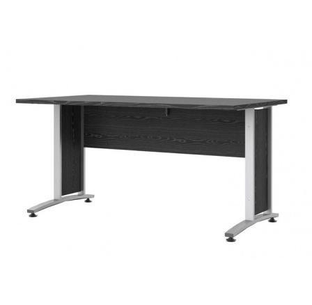Psací stůl OFFICE 402/437, Černá/Silver grey