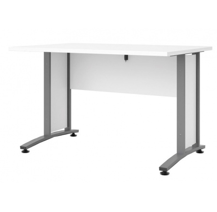 Psací stůl OFFICE 403/437, Bílá/Silver grey