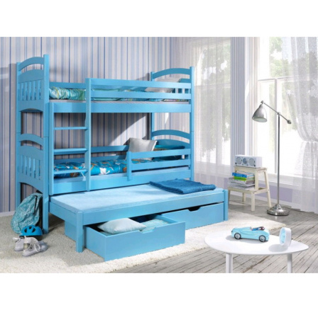 Dětská patrová postel z masivu JAKUB III