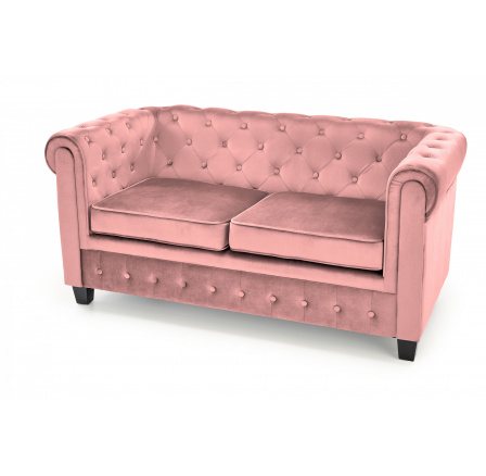 Lounge křeslo ERIKSEN XL růžové / černé