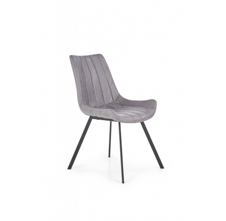 Jídelní židle K279, šedá/černá