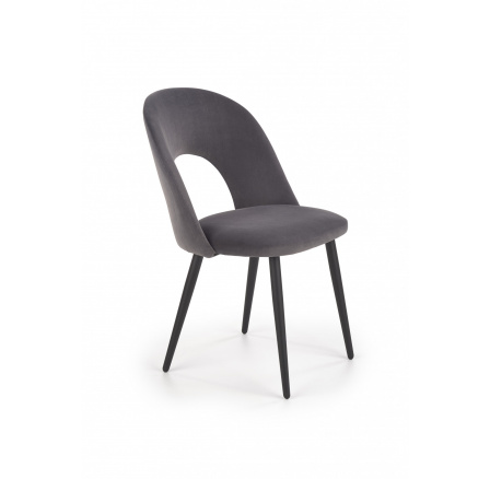 Jídelní židle K384, šedý Velvet