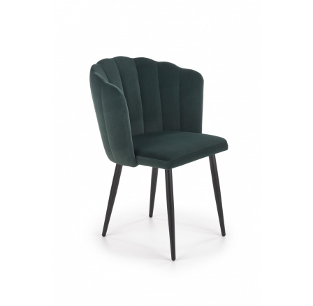 Jídelní židle K386, tmavě zelený velvet