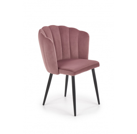 Jídelní židle K386, růžový velvet